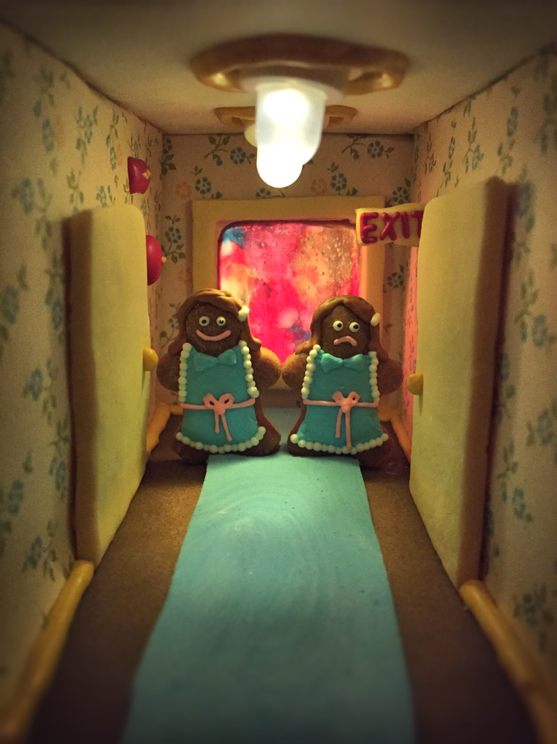 Illustration for article titled I Hope No One Tries to Hack This Shining-Inspired Gingerbread Hotel to Pieces